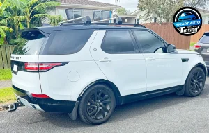 White Land Rover Car Window Tinting